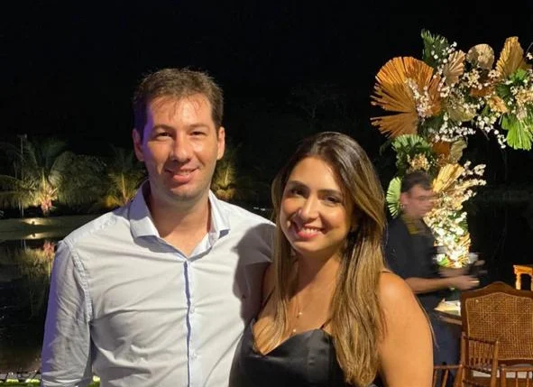 João Felipe e a esposa Camilla Pessoa