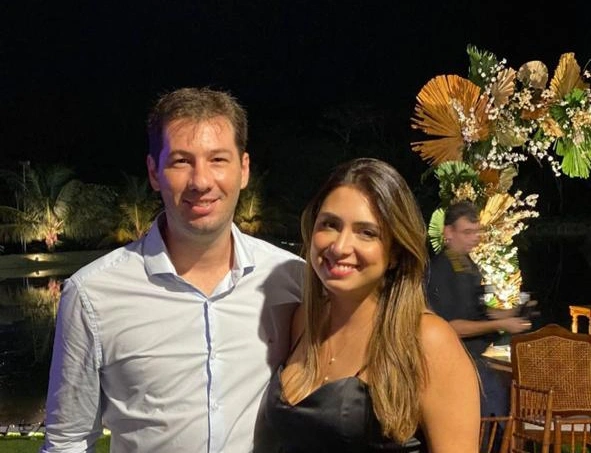 João Felipe e a esposa Camilla Pessoa