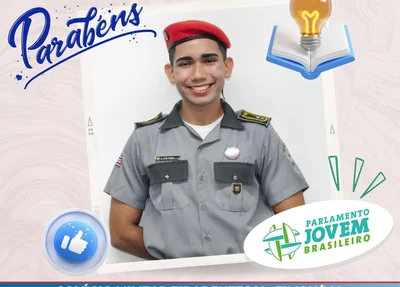 João Pedro Brito Melo, estudante do Colégio Militar de Timon