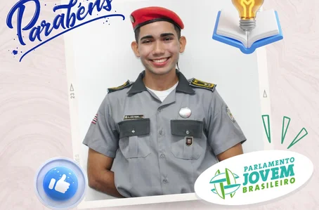 João Pedro Brito Melo, estudante do Colégio Militar de Timon