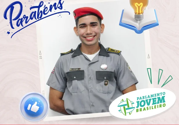 João Pedro Brito Melo, estudante do Colégio Militar de Timon