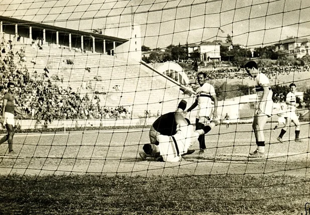 Leônidas da Silva no estádio Pacaembu