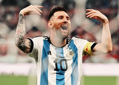 Lionel Messi comemora classificação da Argentina