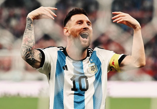 Lionel Messi comemora classificação da Argentina