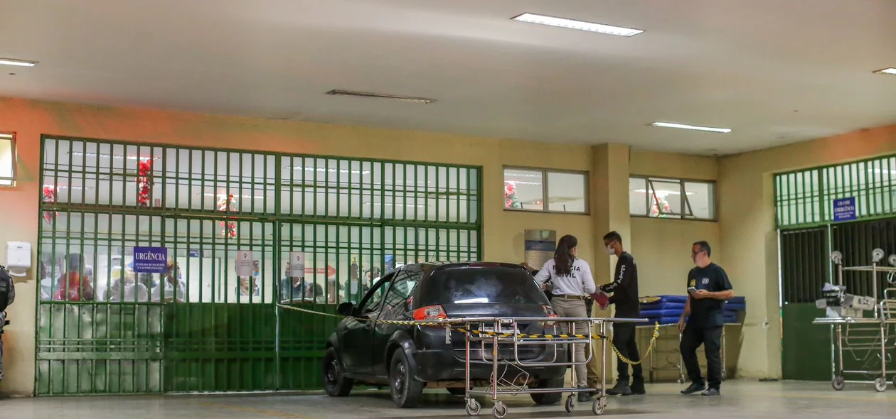 Local onde o carro estacionou