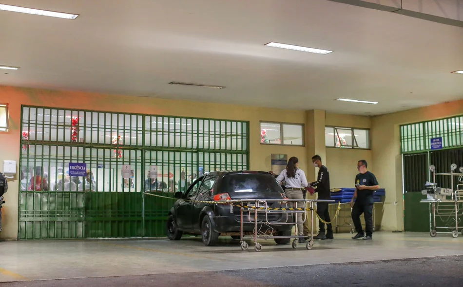 Local onde o carro estacionou