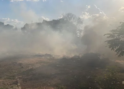 Local onde o incêndio atingiu