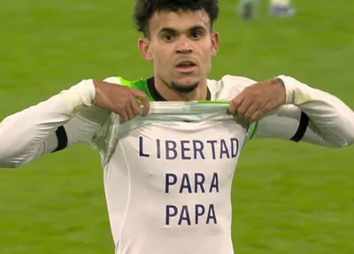 Luis Díaz se manifesta por seu pai após marcar o gol de empate do Liverpool