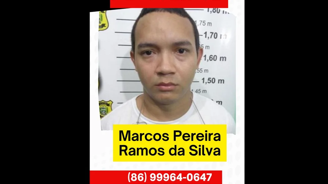 Marcos Pereira Ramos da Silva está foragido