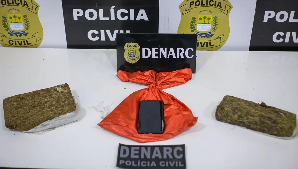 Material apreendido pela equipe do DENARC