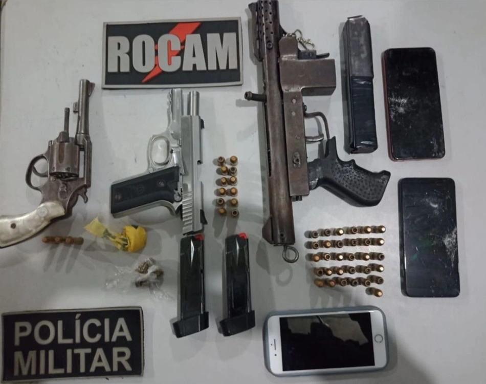 Material apreendido pela PM