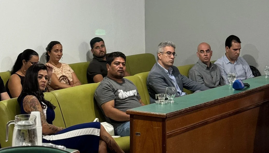 Momento da audiência pública na Câmara de Vereadores