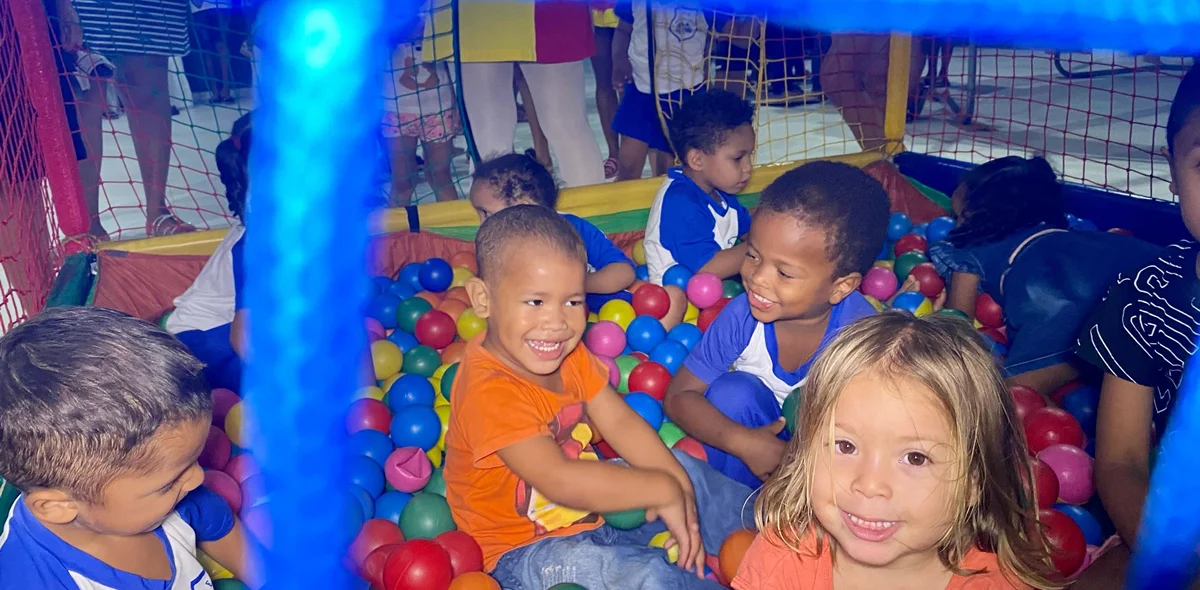 Momento de diversão das crianças