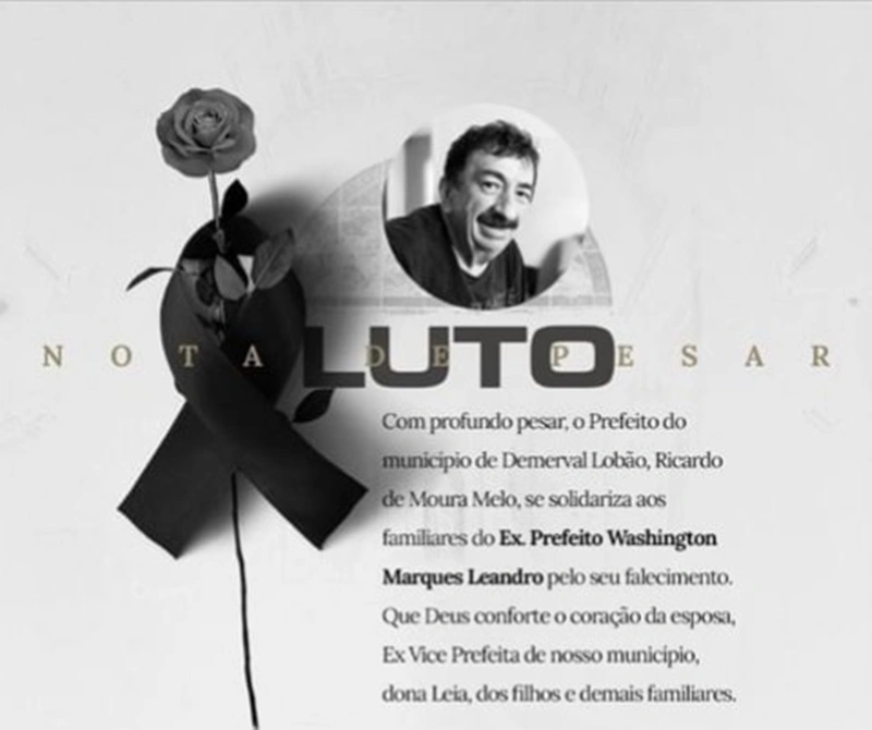 Morre o ex-prefeito Washington Marques Leandro