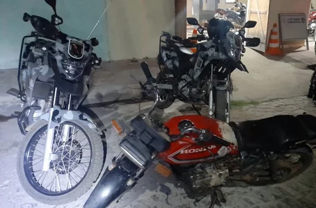 Motocicleta adulterada foi apreendida em Paulistana