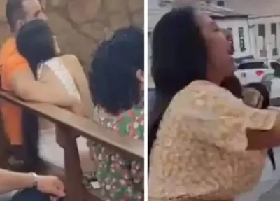Mulher flagra marido com amante em missa