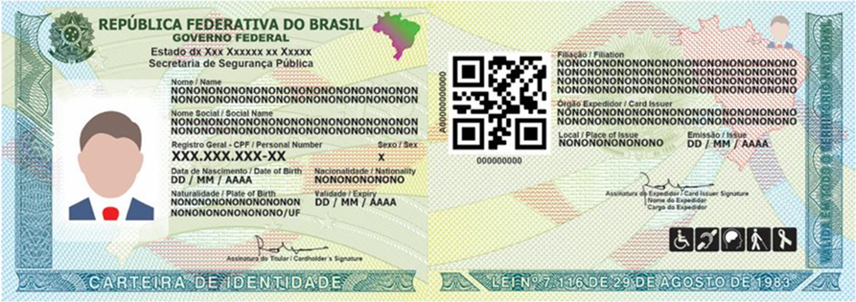 Novo modelo da Carteira de Identidade Nacional