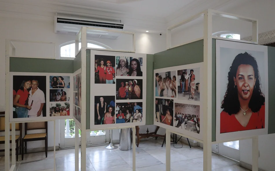 Palácio de Karnak recebendo exposição