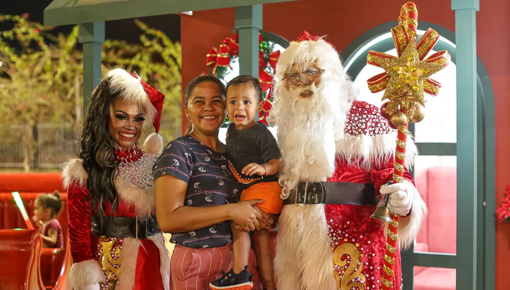 Papai Noel no parque da cidadania