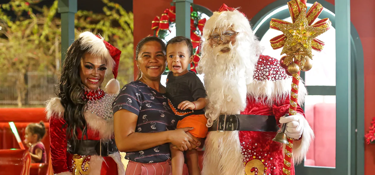 Papai Noel no parque da cidadania