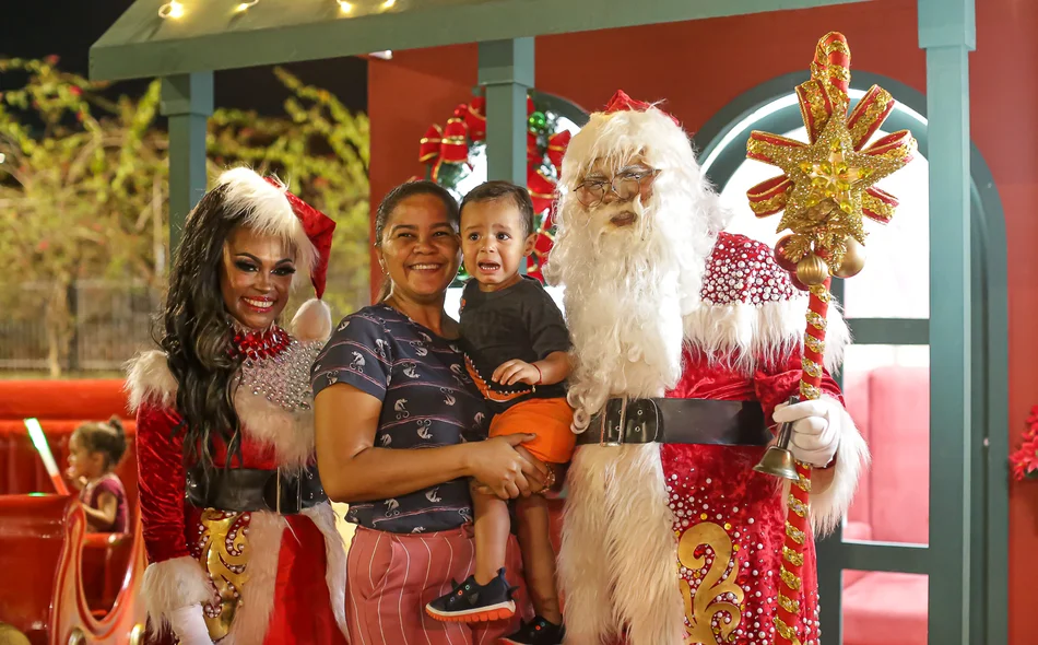 Papai Noel no parque da cidadania