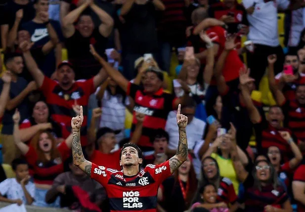Pedro foi o responsável por abrir o placar diante do Palmeiras