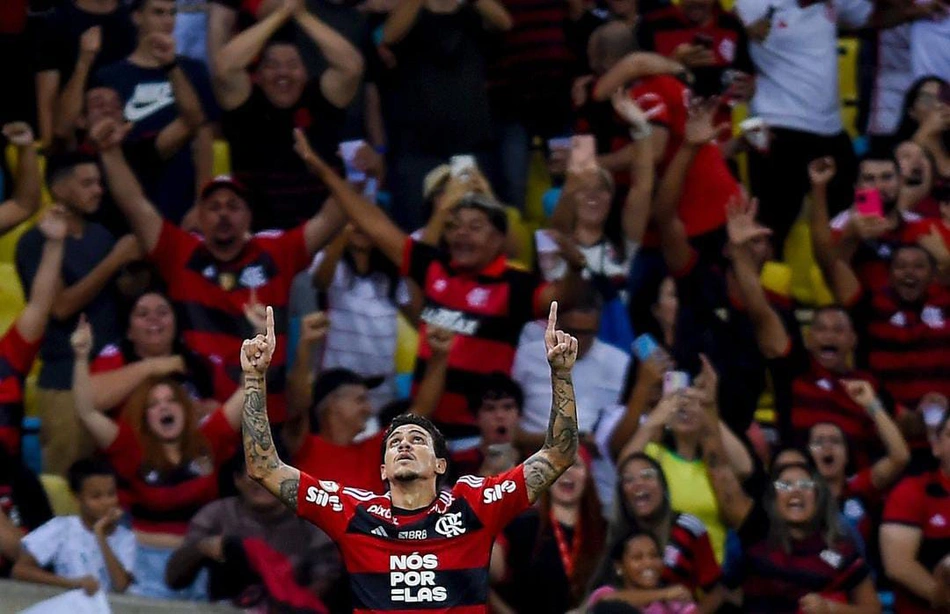 Pedro foi o responsável por abrir o placar diante do Palmeiras