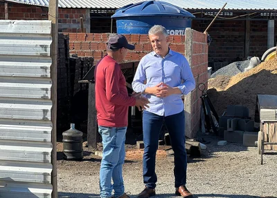 Prefeito de Curimatá visita obra