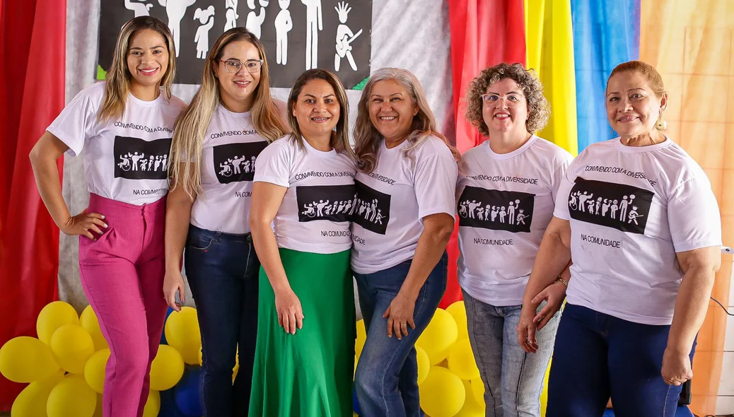 Professoras responsáveis pela organização do evento