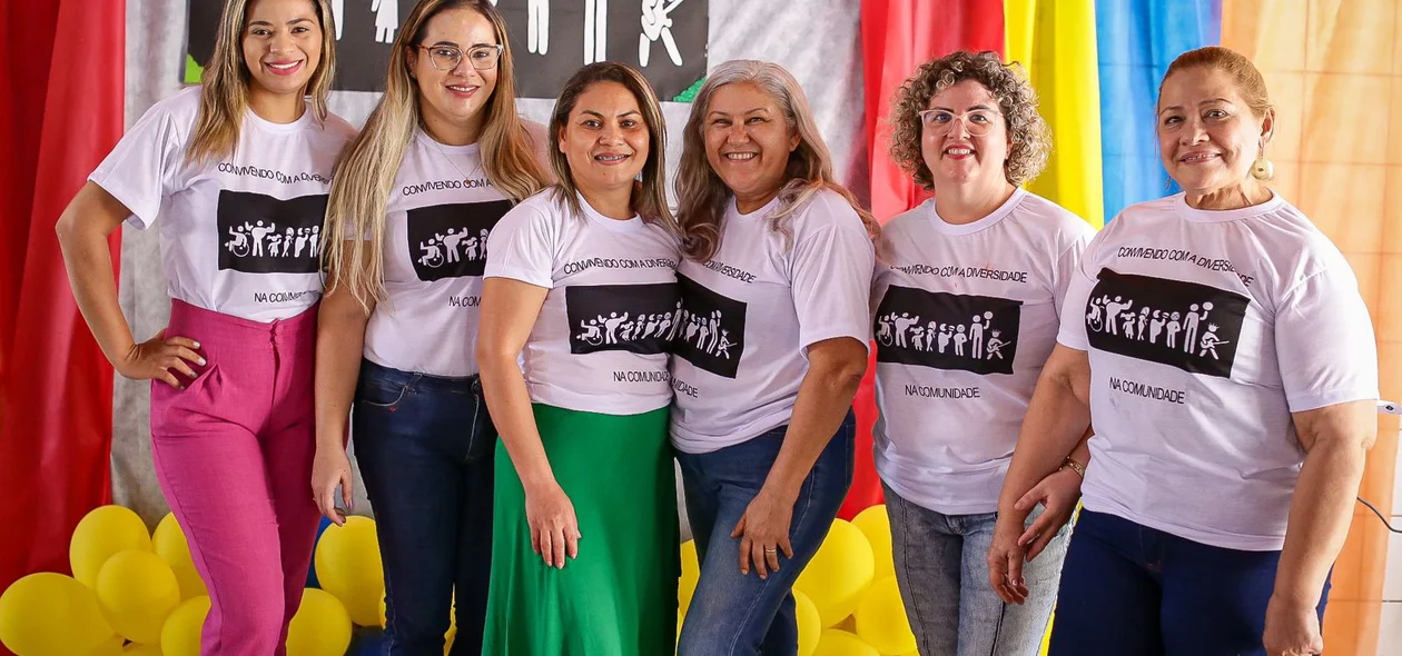 Professoras responsáveis pela organização do evento