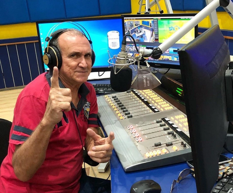 Radialista mais conhecido como Garelli, da Rádio Meio Norte FM