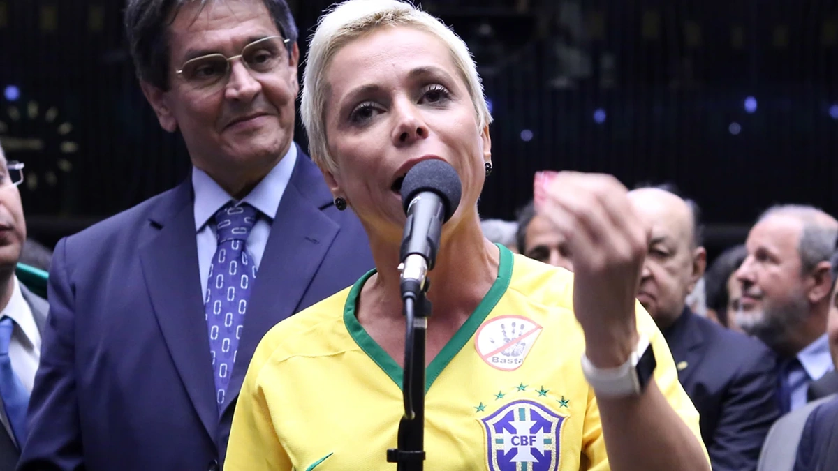 Roberto Jefferson e Cristiane Brasil