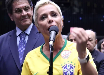 Roberto Jefferson e Cristiane Brasil