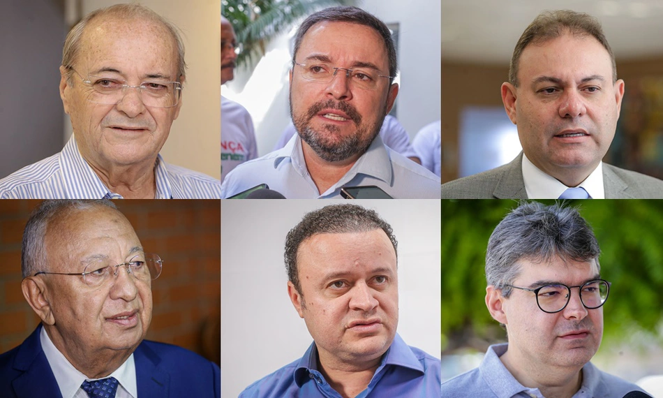 Sílvio Mendes, Fábio Novo, Jeová Alencar, Dr. Pessoa, Dr. Paulo Márcio e Luciano Nunes