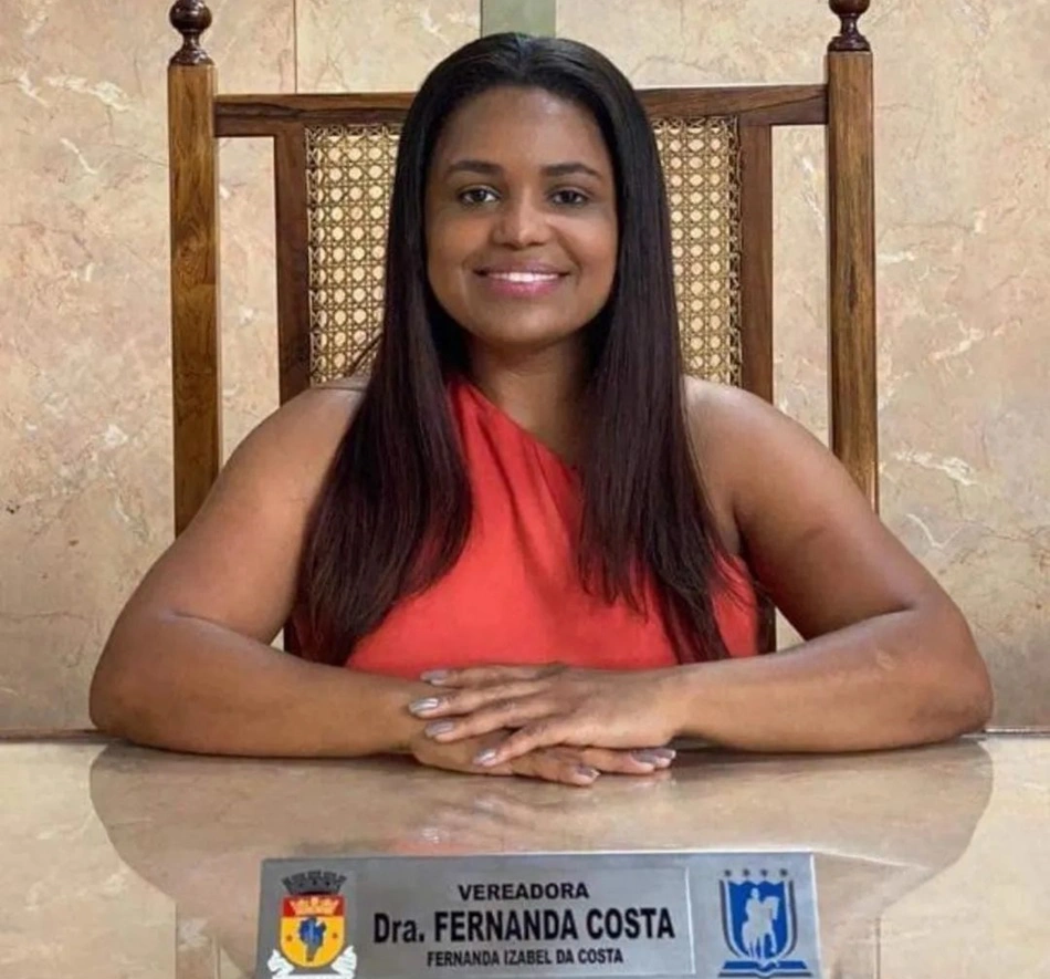 Vereadora Fernanda Costa, filha de Fernandinho Beira-Mar
