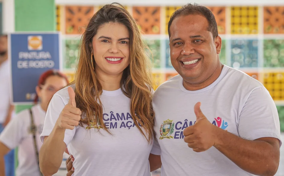 Vereadores Pollyanna Rocha e Enzo Samuel