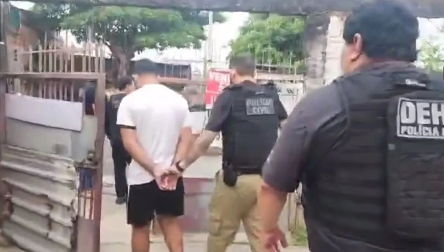 Victor de Souza Rocha preso pela Polícia Civil do Amazonas