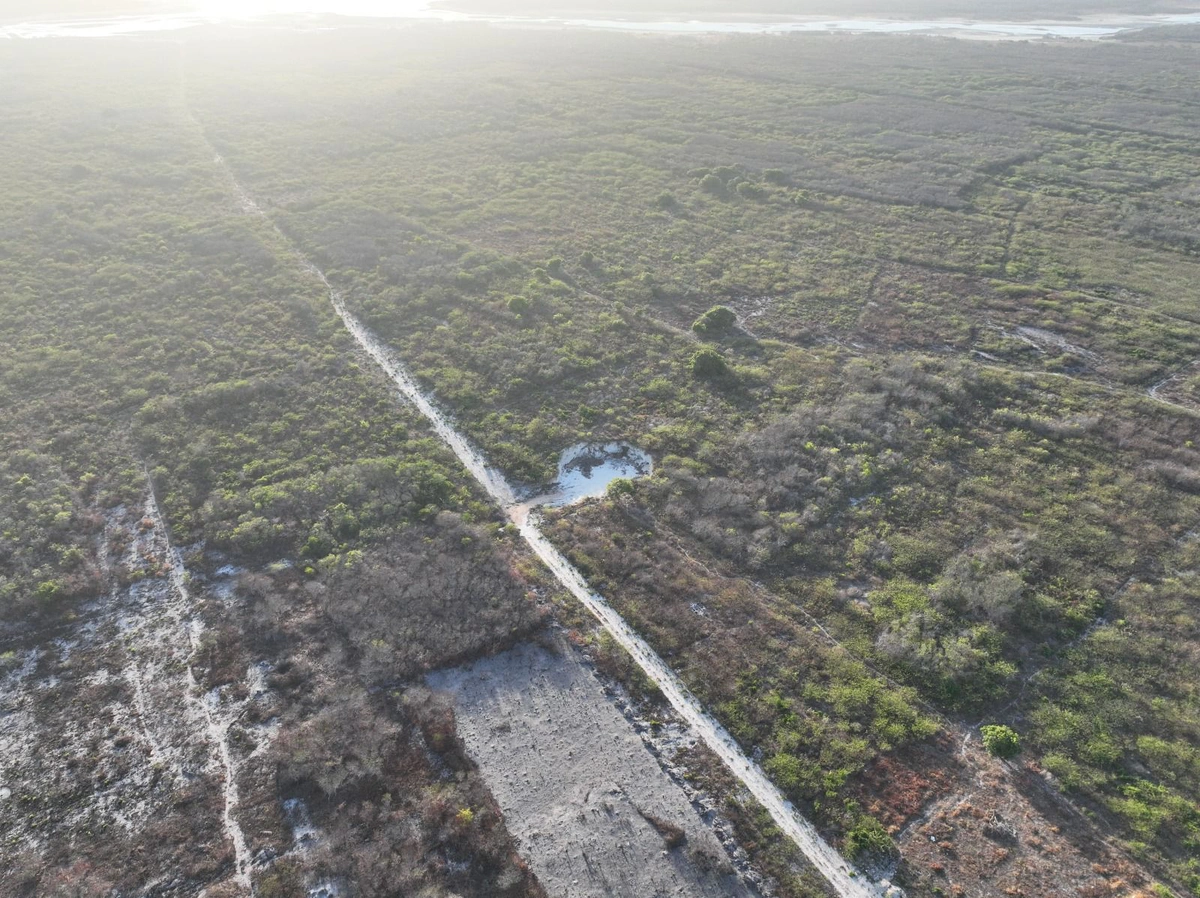 Vista aérea de terras em Barra Grande