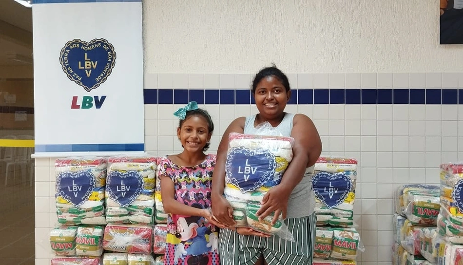 Ação realizada pelo LBV
