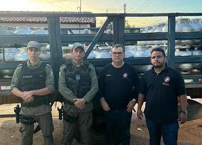 Apreensão de 498 botijões de gás em Campo Maior