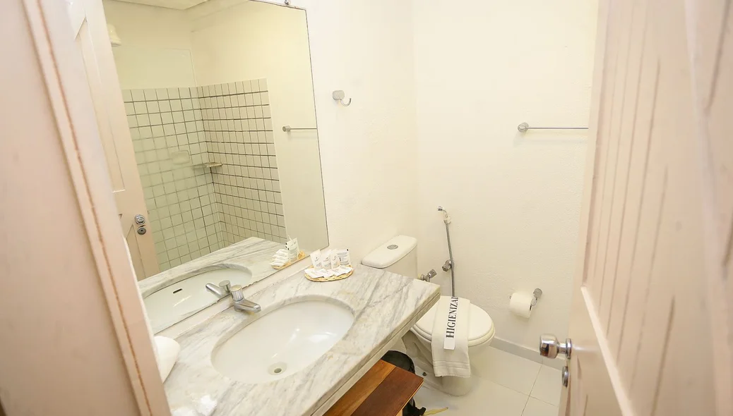 Banheiro do hotel