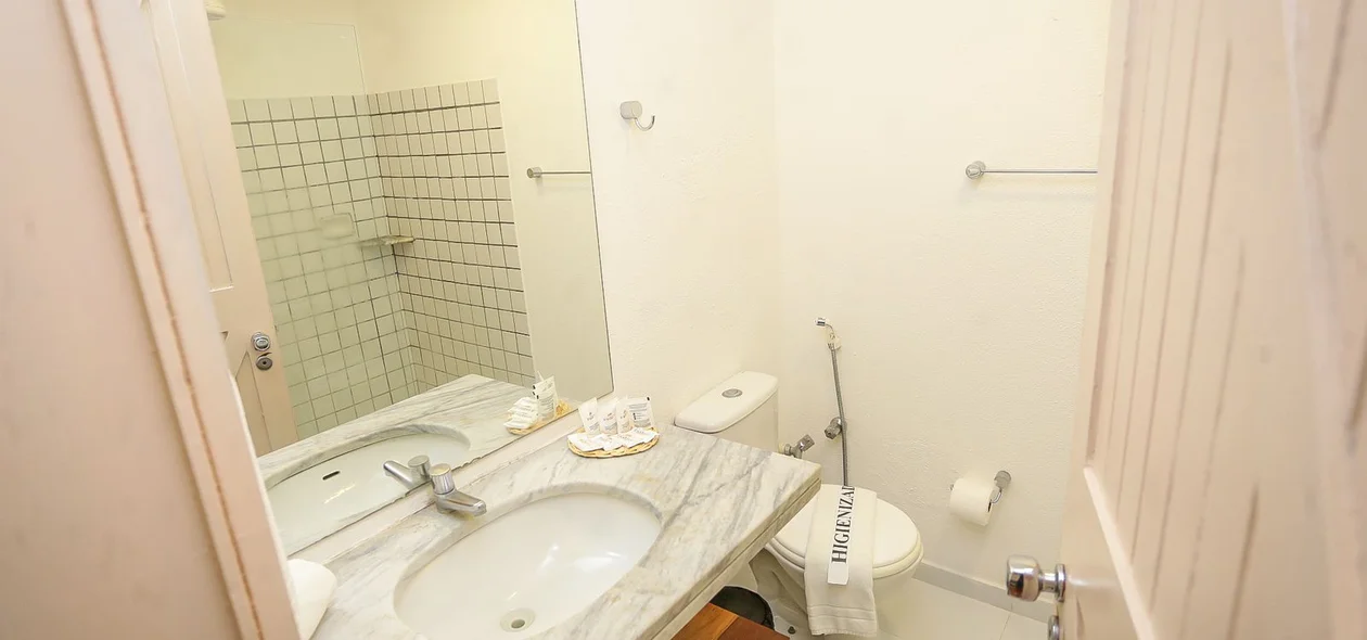 Banheiro do hotel