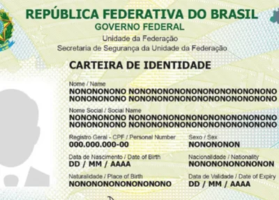 Carteira de Identidade Nacional (CIN) volta a ter o campo "sexo"