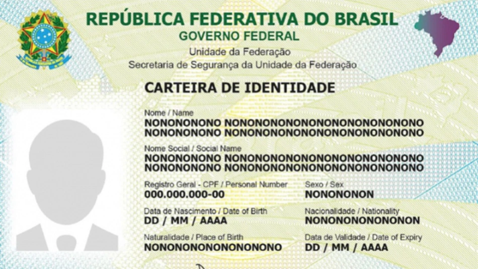 Carteira de Identidade Nacional (CIN) volta a ter o campo "sexo"