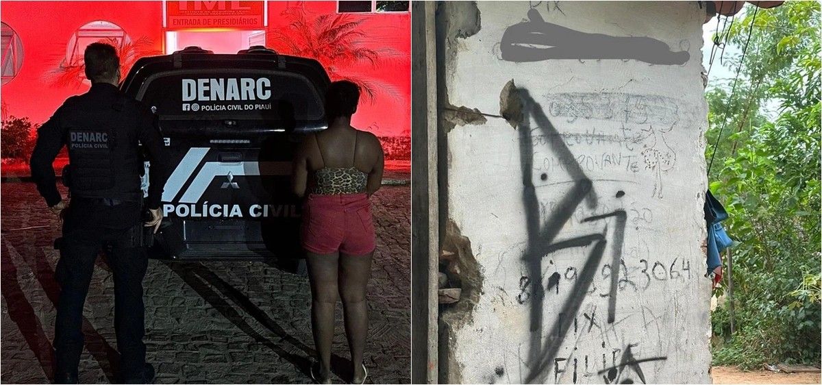 Casa de mulher presa pelo Denarc havia inscrições de PIX