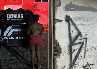 Casa de mulher presa pelo Denarc havia inscrições de PIX