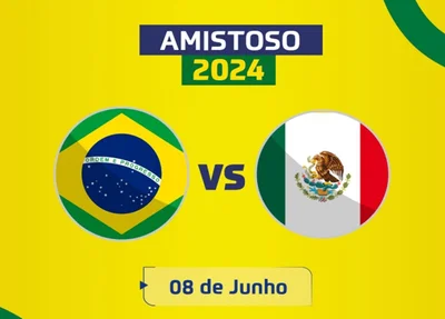 CBF anunciou amistoso Brasil x México