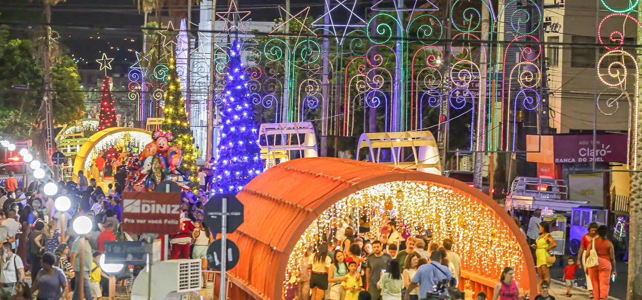 Decoração natalina encantou o público