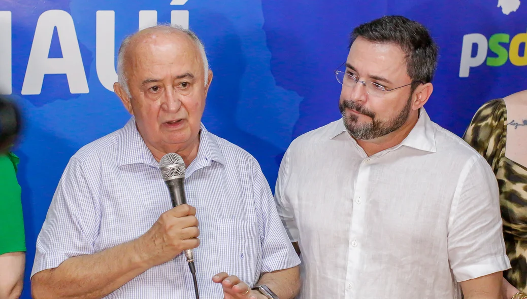 Deputado Júlio César ao lado do pré-candidato Fábio Novo