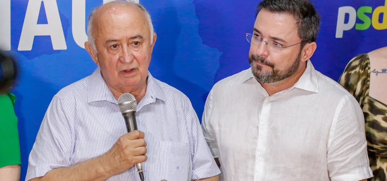 Deputado Júlio César ao lado do pré-candidato Fábio Novo